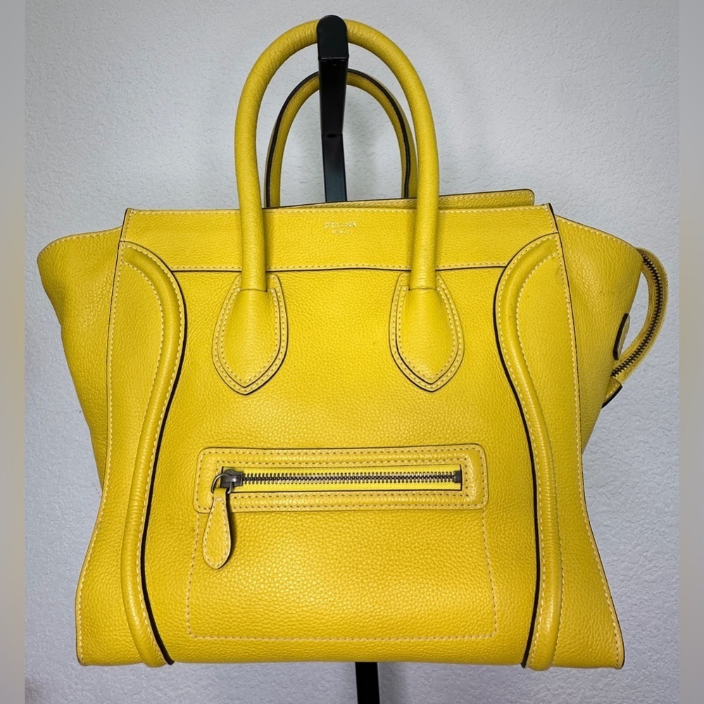 Celine | Mini Luggage Tote Drummed Calfskin Bag - Picture 2 of 13